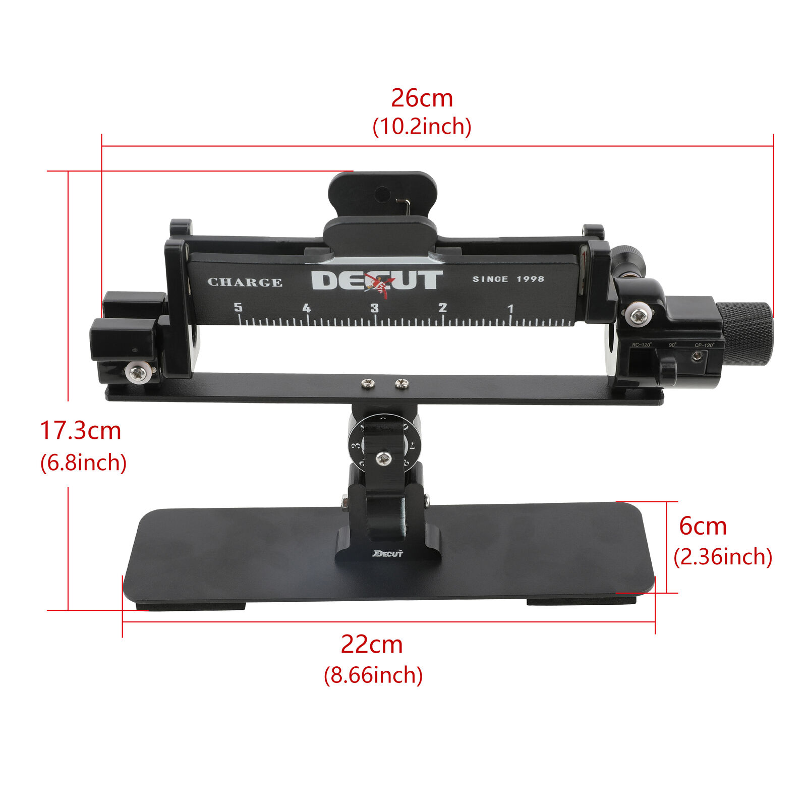DECUT Archery Fletching Jig Arrow Vanes Fletches Clamp Feather Stick Tool